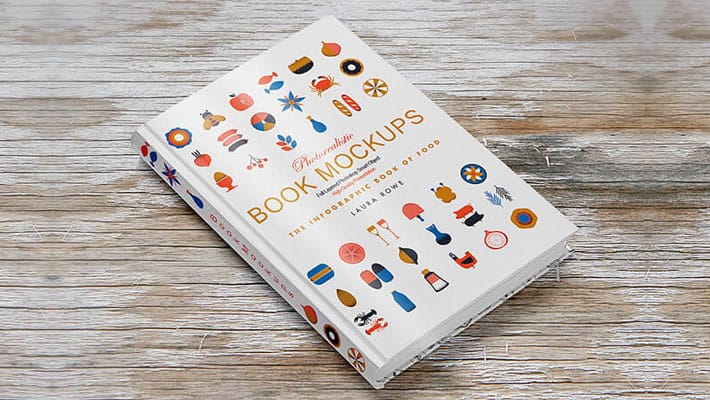 Hard Book Cover Mockup PSD
