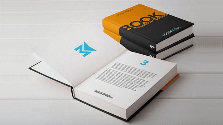 Hard Cover Book PSD Mockups