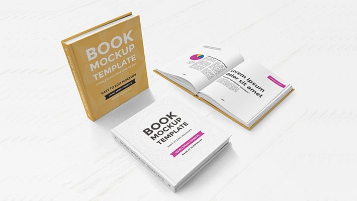 Hardcover Book Mockup Set