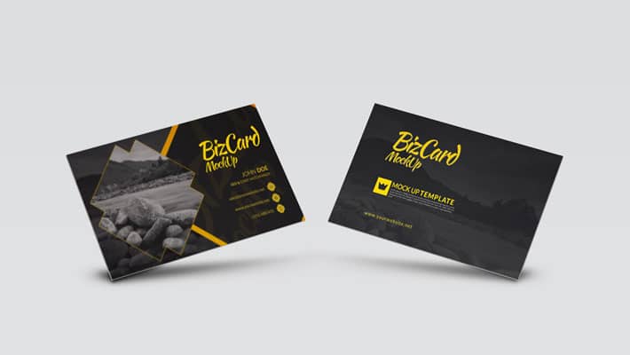 High Resolution Photo-realistic Business Card PSD Mock-Up