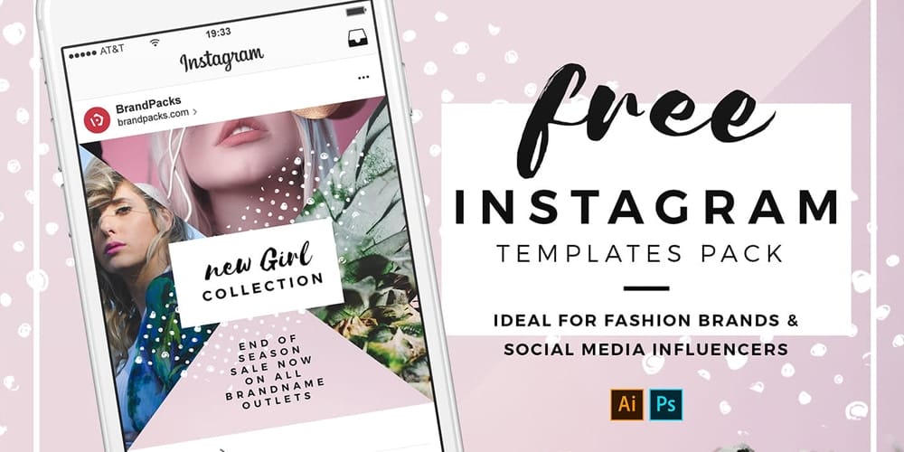 Instagram Templates in PSD and Vector