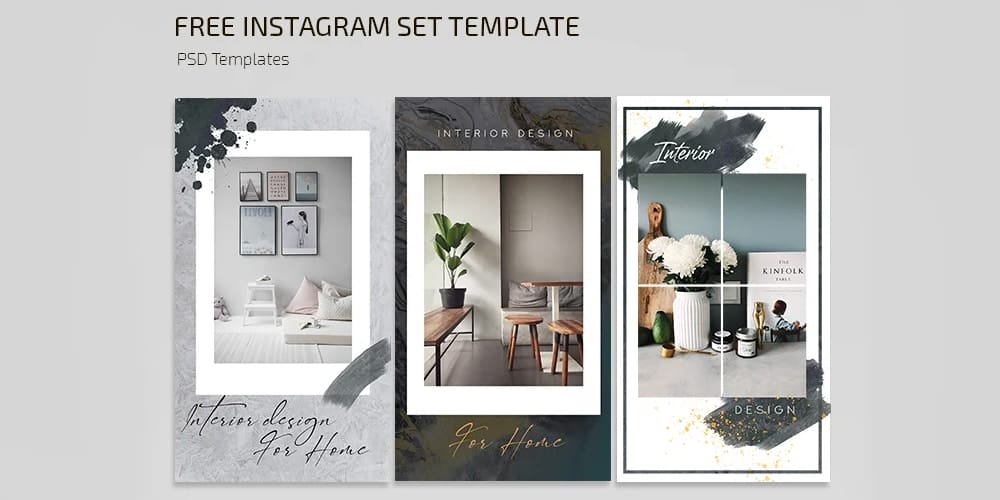 Interior Instagram Posts and Stories Template