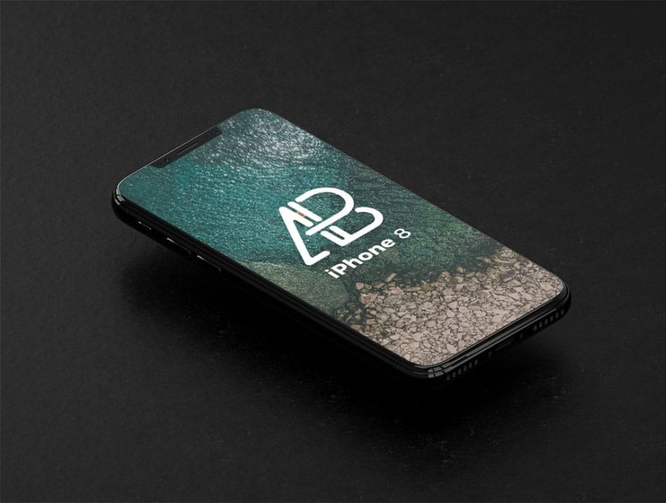 Isometric iPhone X Mockup