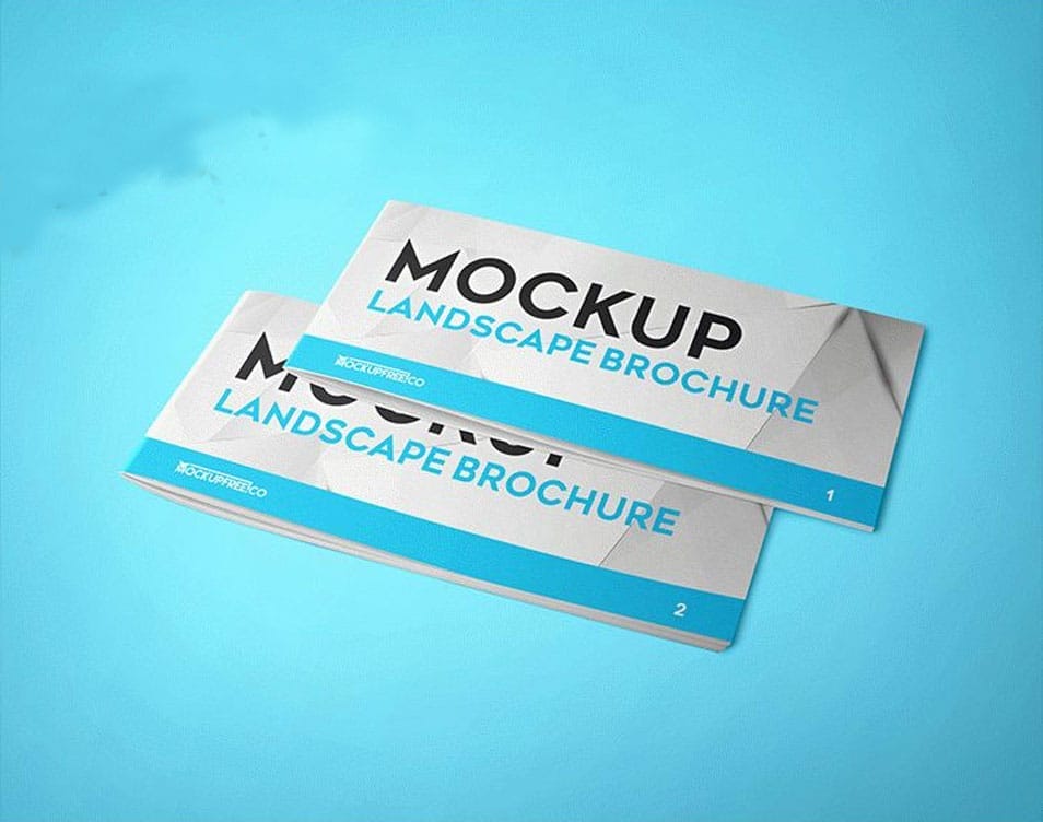 Landscape Brochure PSD Mockups