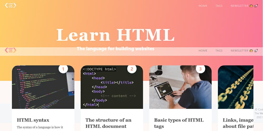 Essential HTML & CSS books (free e- books) 38 Learn HTML Series