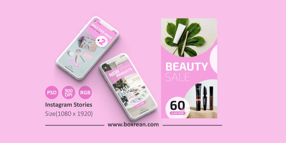 Makeup Products Instagram Stories Template