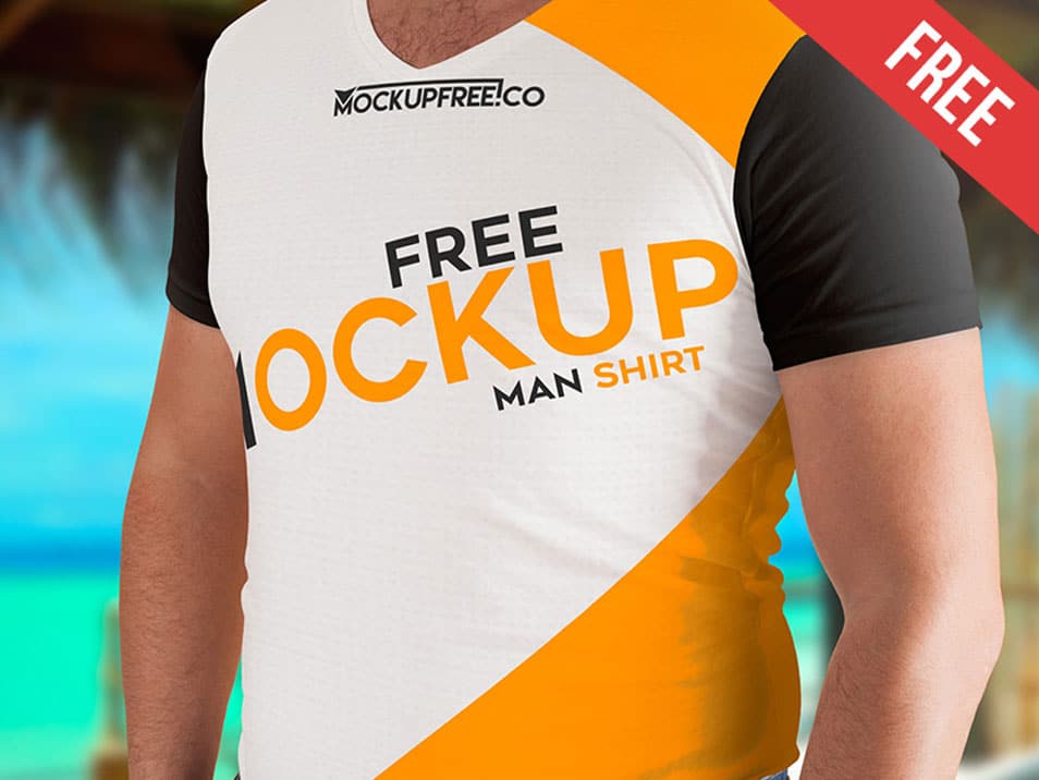 Man T-Shirt PSD Mockups