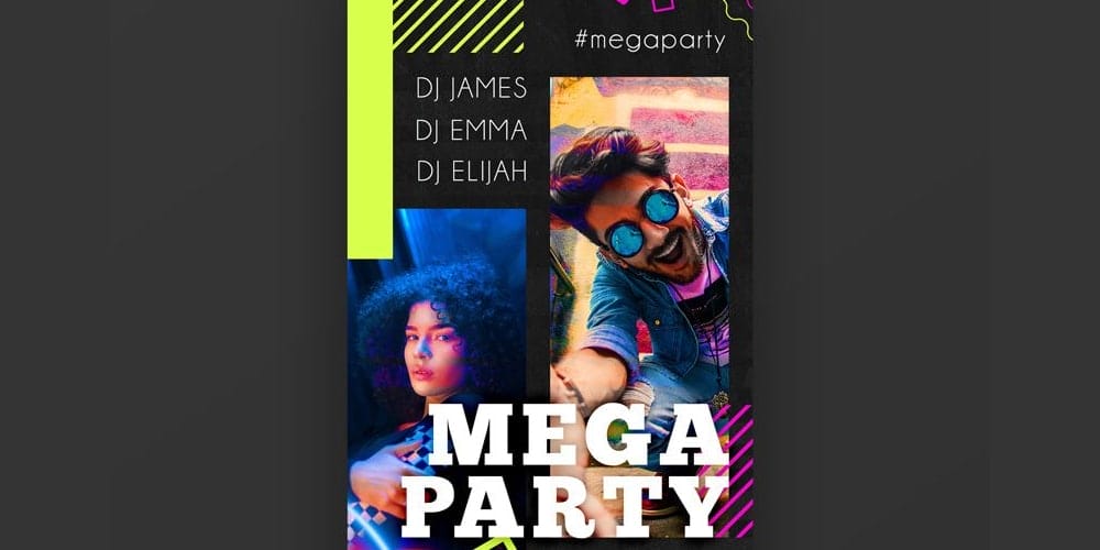 Mega Party Instagram Story Template