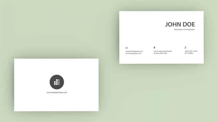 Minimal Business Card Mockup