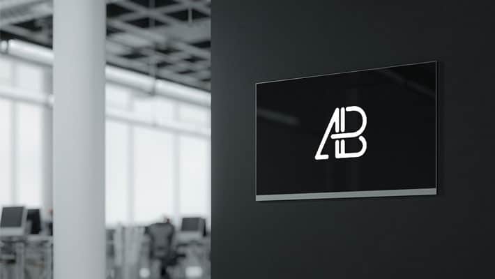 Modern Digital Signage Mockup