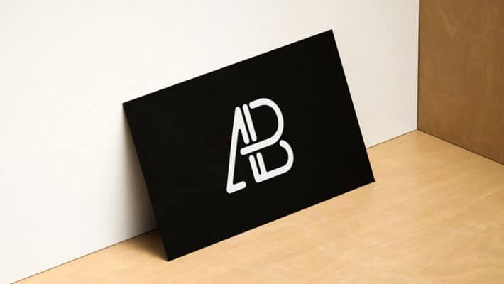 Modern Horizontal and Vertical Business Card Mockup