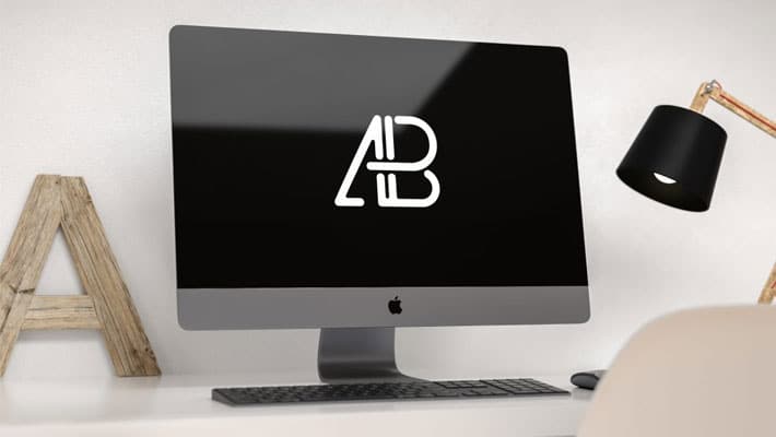 Modern iMac Pro Mockup