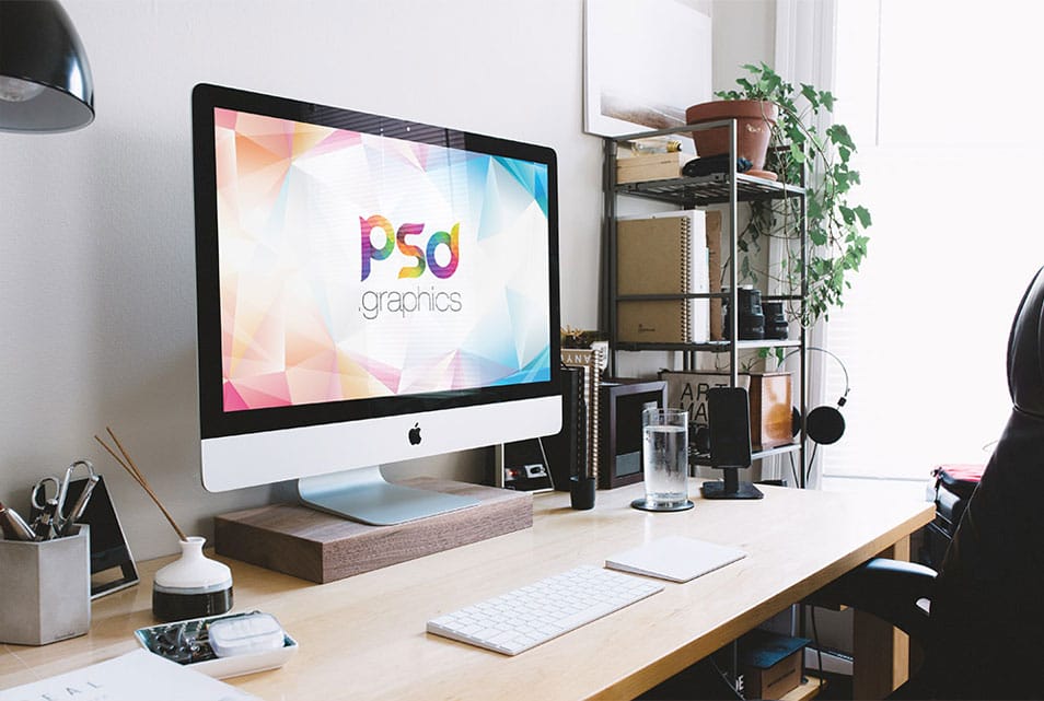 New iMac Mockup Free PSD