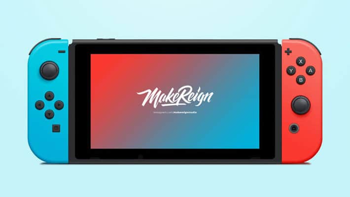 Nintendo Switch Vector PSD