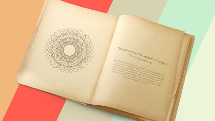 Old Vintage Book Mockup