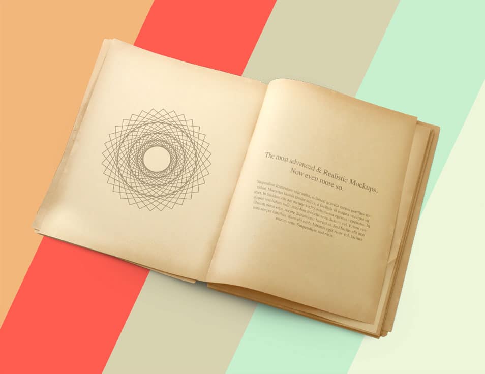 Old Vintage Book Mockup