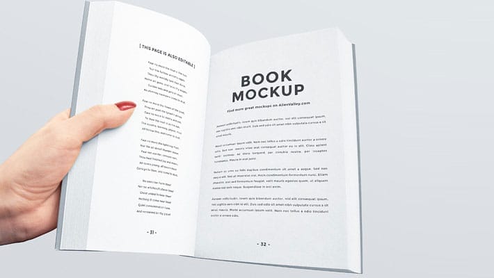Open Book Mockup