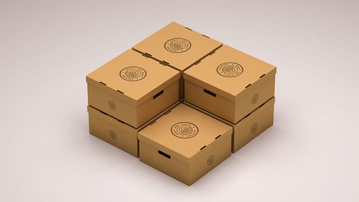 Packaging Box Logo mockup