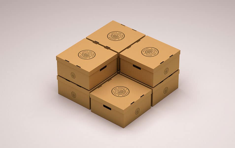 Packaging Box Logo mockup
