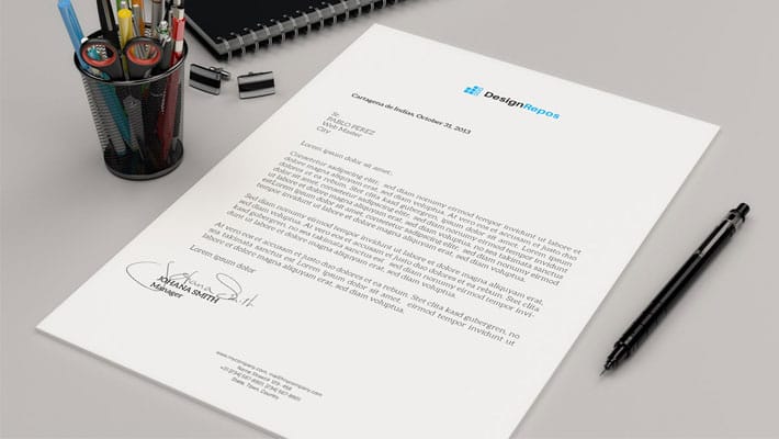 Perspective A4 Paper Mockup