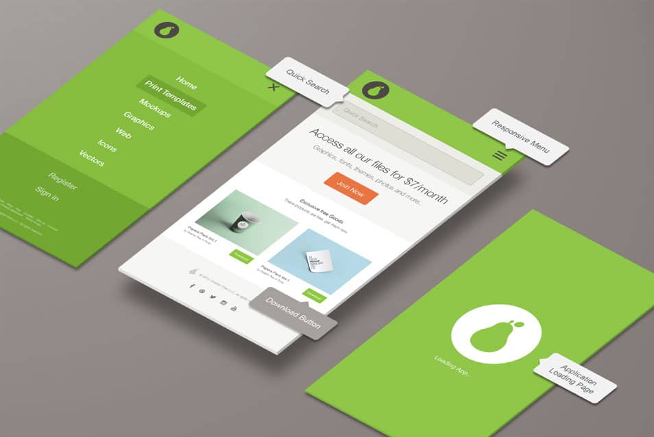 Perspective App Screen Mockup