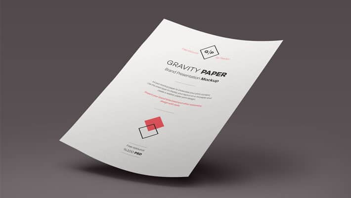 PSD A4 Paper Mock-Up