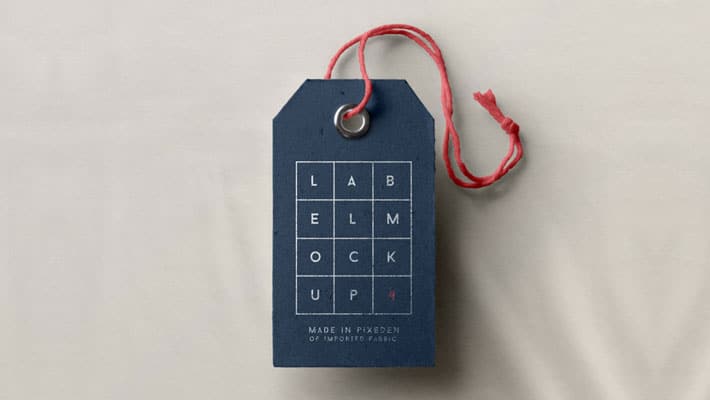 PSD Label Brand Mockup