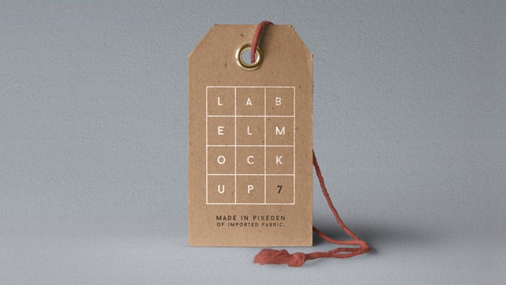 PSD Label Brand Mockup