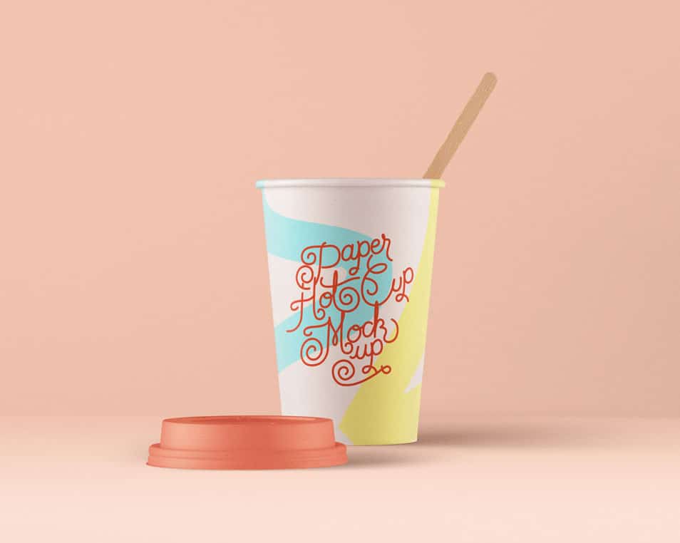 PSD Paper Hot Cup Template
