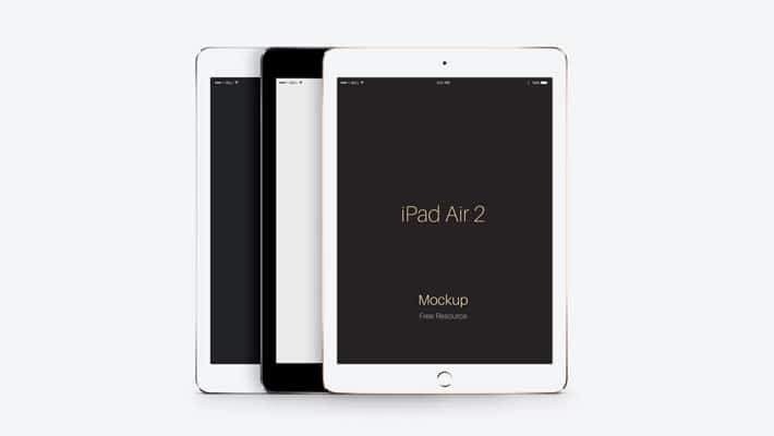 PSD iPad Air 2 Vector Mockup