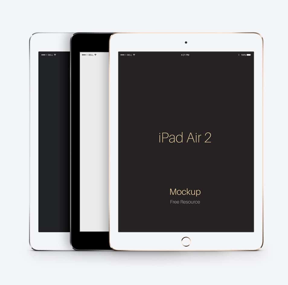 PSD iPad Air 2 Vector Mockup