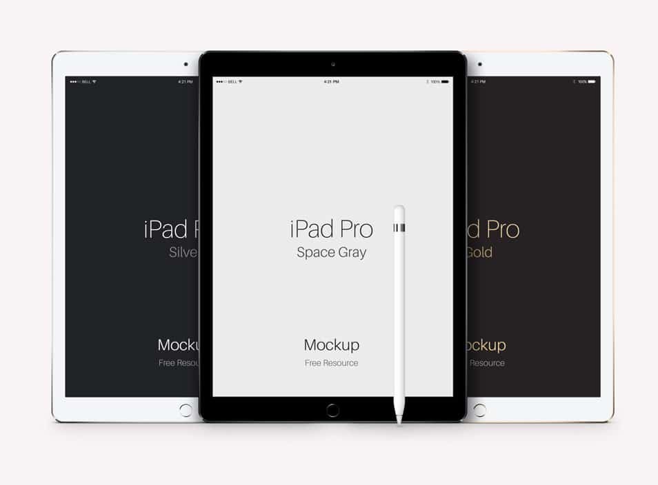 PSD iPad Pro Vector Mockup