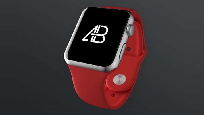 Realistic Apple Watch Series 2 Mockup