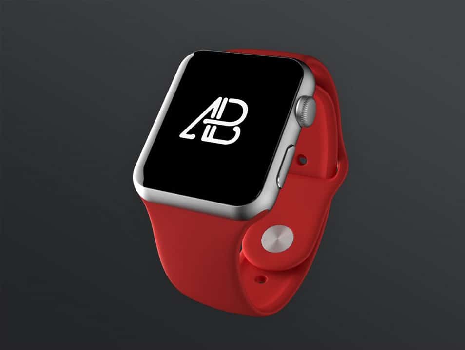 Realistic Apple Watch Series 2 Mockup