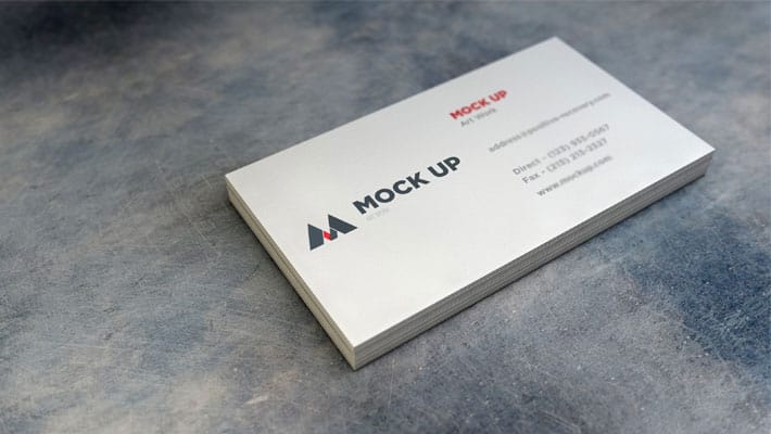 Realistic Business Card MockUp