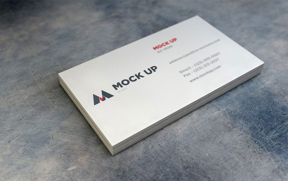 Realistic Business Card MockUp