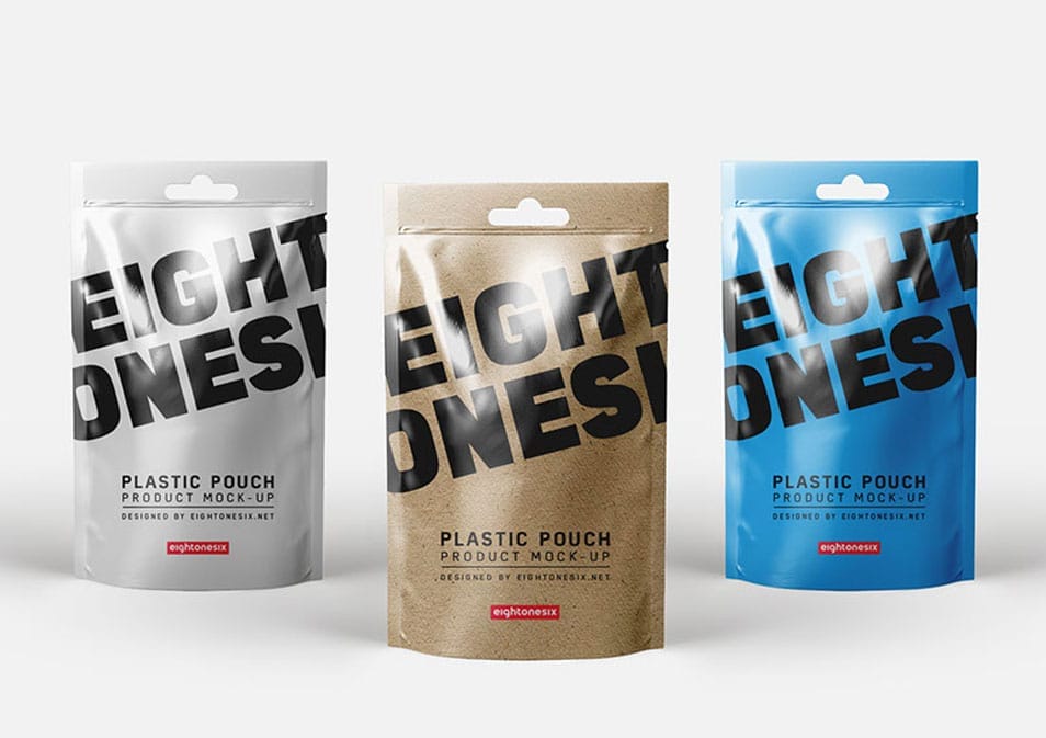 Realistic Plastic Pouch Mock-Up