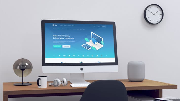 Realistic iMac Mockup