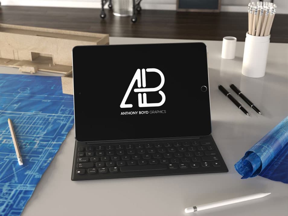 Realistic iPad Pro Mockup