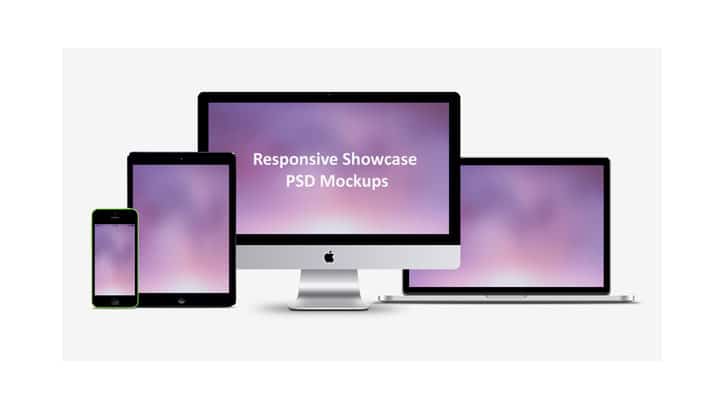 Responsive Showcase PSD Mockups