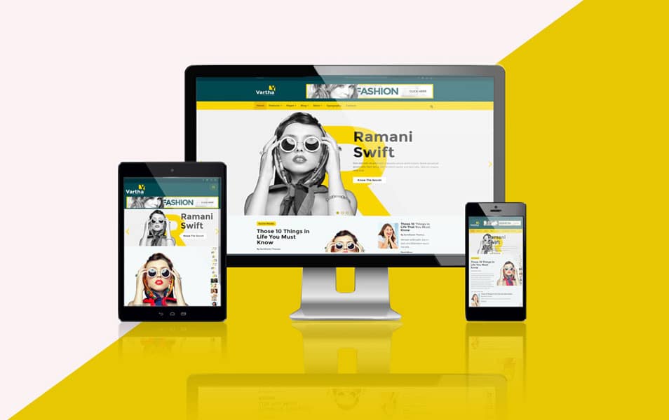 Responsive Digital Display Screen Mockup Template