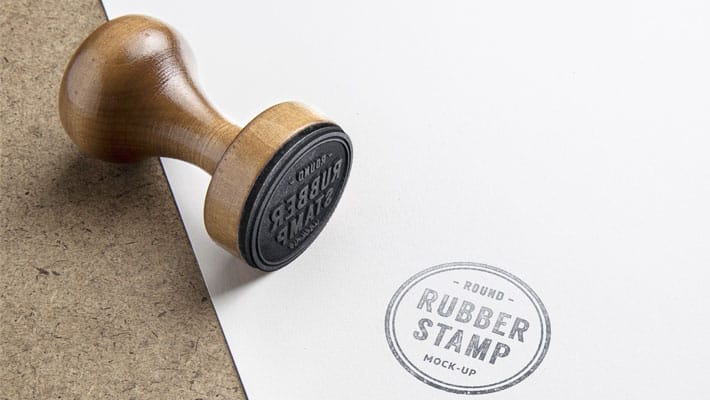 Rubber Stamp PSD MockUp