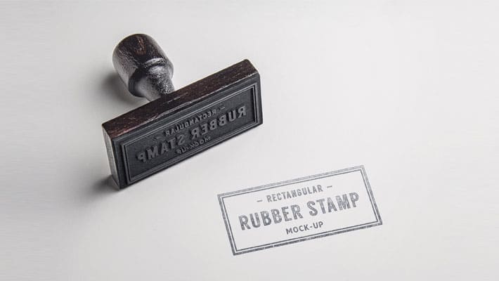 Rubber Stamp PSD MockUp