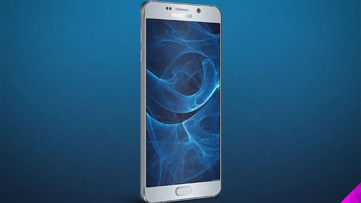 Samsung Galaxy Note 5 Angle Mockup