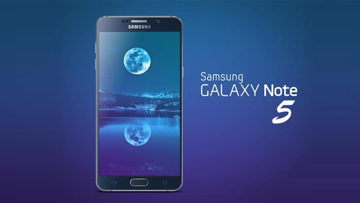 Samsung Galaxy Note 5 Mockup
