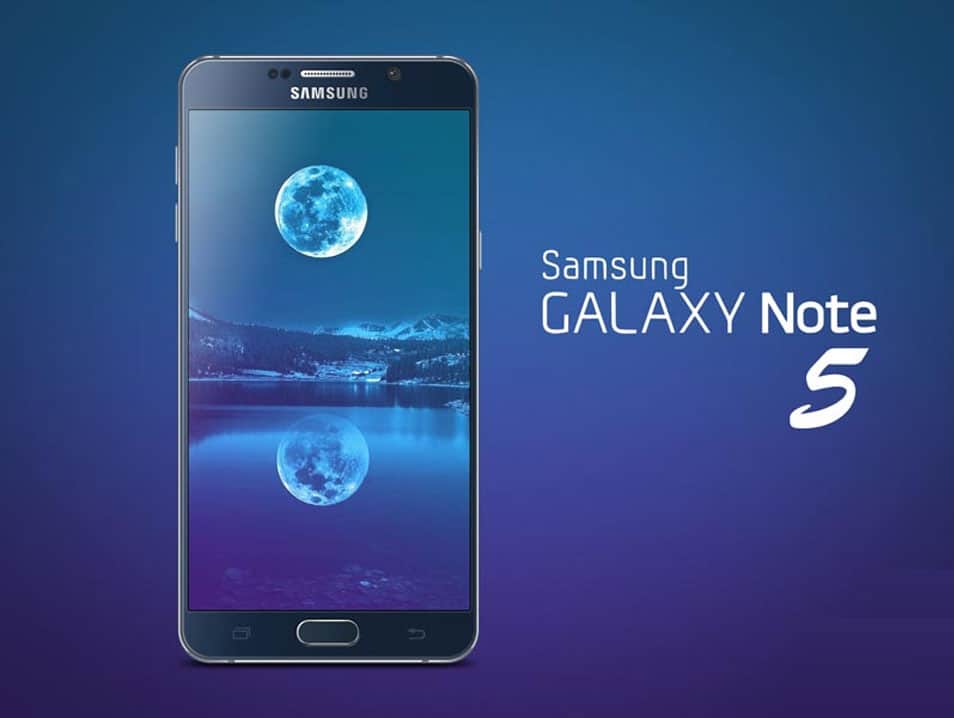 Samsung Galaxy Note 5 Mockup