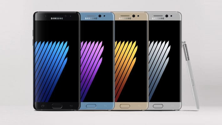 Samsung Galaxy Note7 PSD Mockup