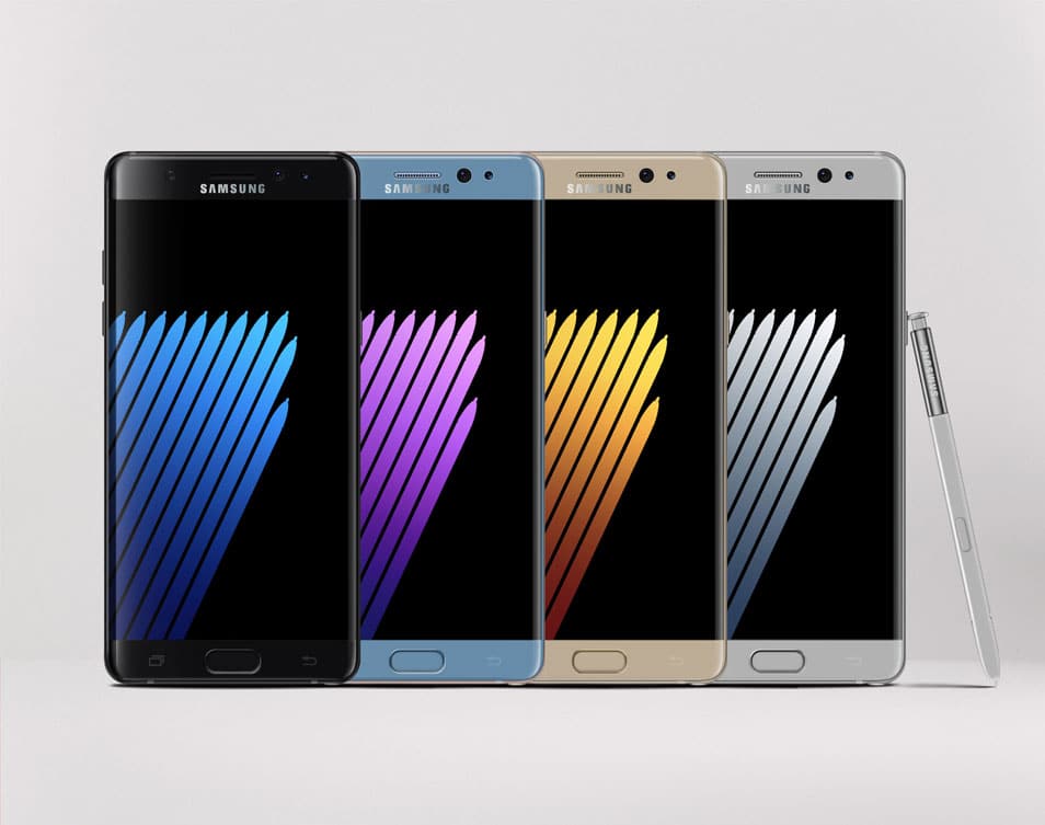 Samsung Galaxy Note7 PSD Mockup