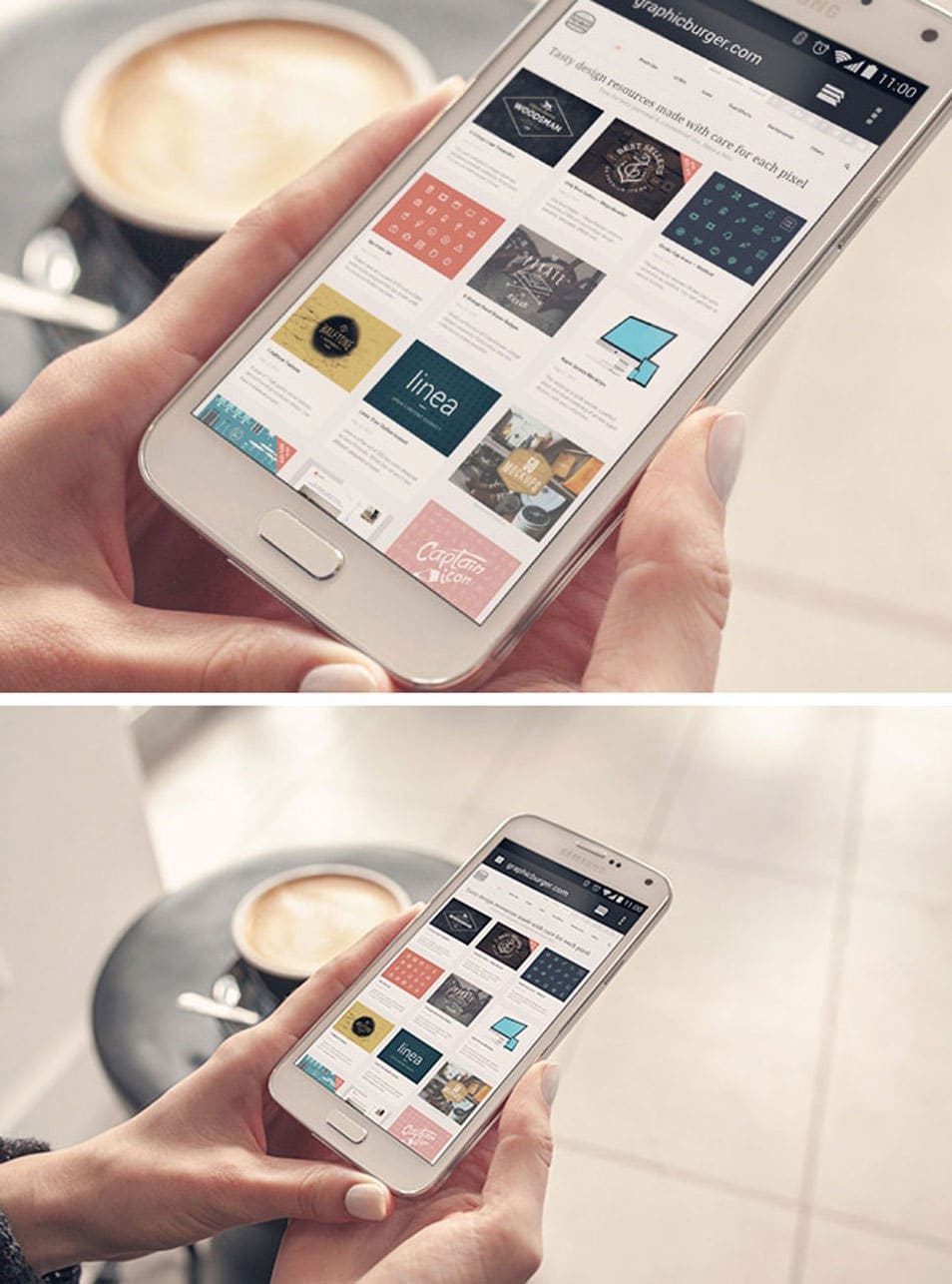 Samsung Galaxy S5 Mockup Template