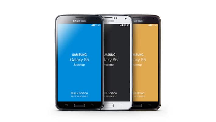 Samsung Galaxy S5 PSD Mockup